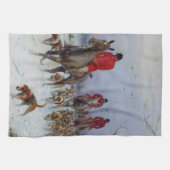 Linge De Cuisine Fox Huntsmen et Hounds Retour à la maison (Horizontal)