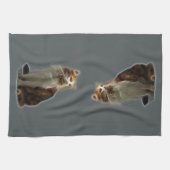 Linge De Cuisine Fractale de chat de calicot (Horizontal)