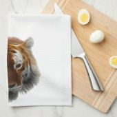 Linge De Cuisine Fractale de tigre (Quart Plié)