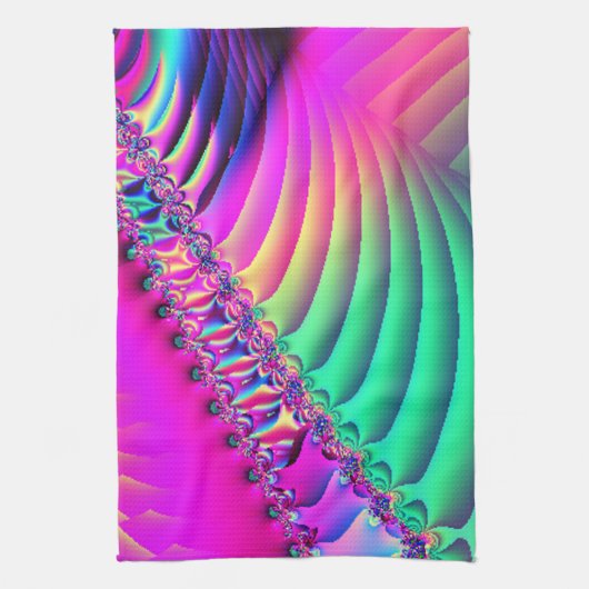Linge De Cuisine Fractale en pastel de ruban (Vertical)
