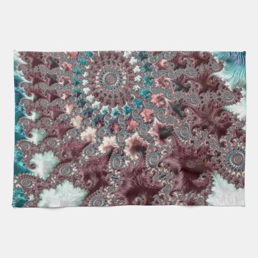 Linge De Cuisine Fractale spirale Super rétro (Horizontal)