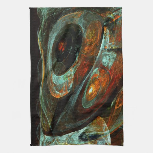 Linge De Cuisine Fractionner l'art Abstrait (Vertical)