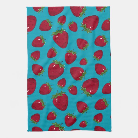 Linge De Cuisine Fraise (Vertical)