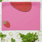 Linge De Cuisine Fraise (Plié)