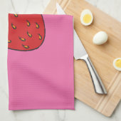 Linge De Cuisine Fraise (Quart Plié)