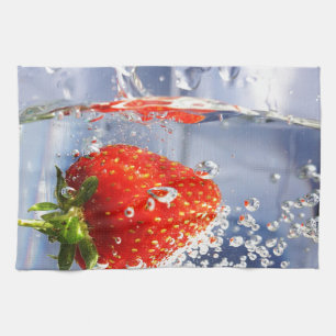 Linge De Cuisine Fraise dans l'eau photo belle