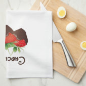 Linge De Cuisine Fraise de chocolat (Quart Plié)