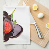 Linge De Cuisine Fraise de chocolat (Quart Plié)