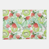 Linge De Cuisine Fraise et kiwi. (Horizontal)