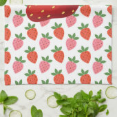 Linge De Cuisine Fraise juteuse colorée (Plié)