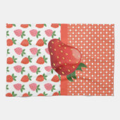 Linge De Cuisine Fraise juteuse colorée (Horizontal)