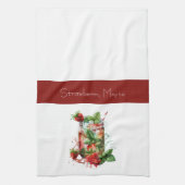 Linge De Cuisine Fraise Mojito Rouge et blanc (Vertical)
