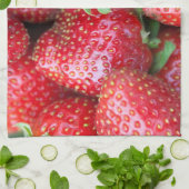 Linge De Cuisine Fraise sucrée (Plié)