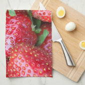 Linge De Cuisine Fraise sucrée (Quart Plié)
