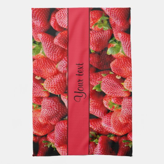 Linge De Cuisine Fraises (Vertical)