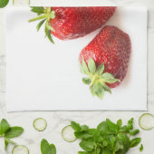 Linge De Cuisine Fraises (Plié)