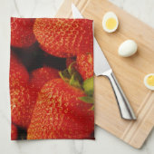 LINGE DE CUISINE FRAISES (Quart Plié)