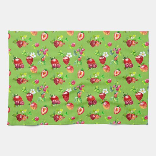 LINGE DE CUISINE FRAISES (Horizontal)