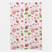 Linge De Cuisine Fraises d'aquarelle (Vertical)