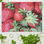 Linge De Cuisine fraises fraîches (Plié)
