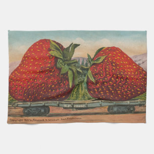 Linge De Cuisine Fraises Giant Fruit Antique Fruit Amusant