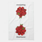 Linge De Cuisine Fraises rouges Photographie blanc (Vertical)