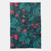 Linge De Cuisine Fraises sauvages, rouges et bleues (Vertical)