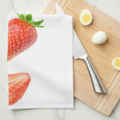 Linge De Cuisine Fraises tombantes (Quart Plié)