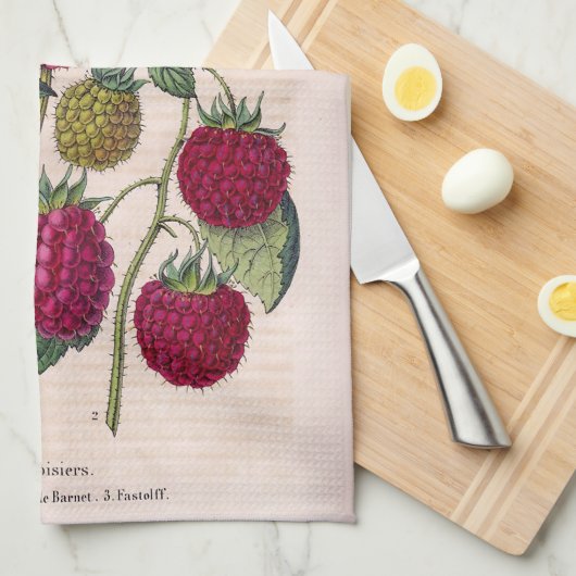 Linge De Cuisine Framboises (Quart Plié)