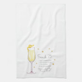 Linge De Cuisine Français 75 Mix Drink Christmas Recette (Vertical)