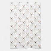 Linge De Cuisine Français Bulldog (Chien blanc) (Vertical)