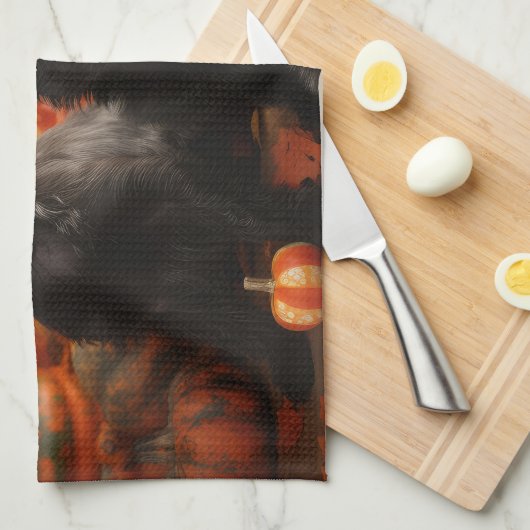 Linge De Cuisine Français Chien Chien Chien Chien Chien Puppy Autom (Quart Plié)