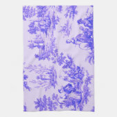 Linge De Cuisine Française toile de jouy bleu et blanc élégant (Vertical)