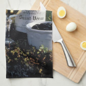 Linge De Cuisine France, Bourgogne, Chablis. Vin local et (Quart Plié)