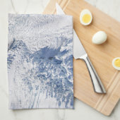 Linge De Cuisine Franz Josef Glacier Vue aérienne, Nouvelle-Zélande (Quart Plié)