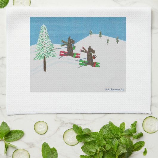 LINGE DE CUISINE FRAPPER LES PENTES (Plié)