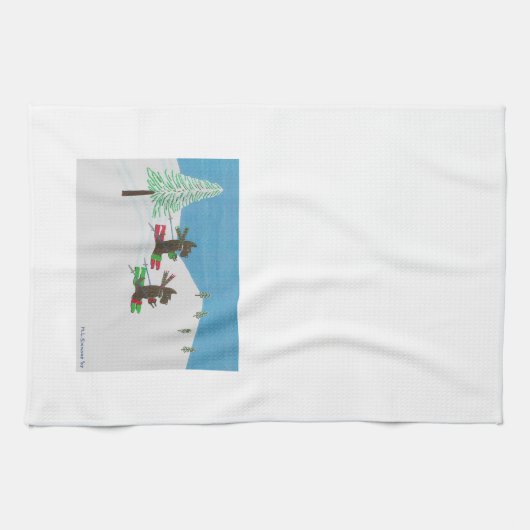 LINGE DE CUISINE FRAPPER LES PENTES (Horizontal)