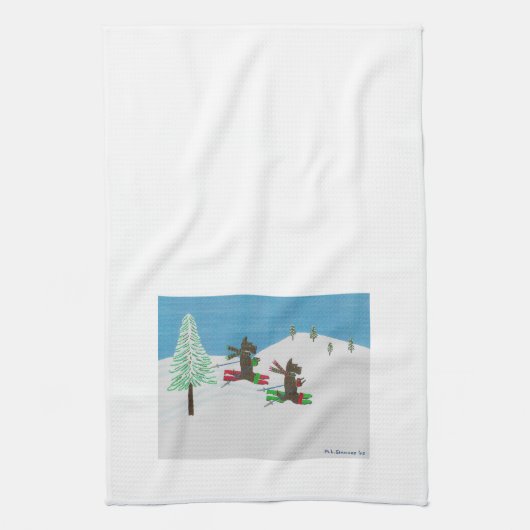 LINGE DE CUISINE FRAPPER LES PENTES (Vertical)