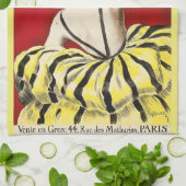 Linge De Cuisine French art nouveau beauty Creme de Luzy advertisem (Plié)