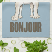 Linge De Cuisine French Bulldog Bonjour (Plié)