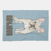 Linge De Cuisine French Bulldog Bonjour (Horizontal)