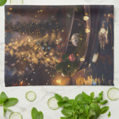 Linge De Cuisine French Bulldog Christmas Festive Voyage (Plié)