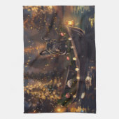 Linge De Cuisine French Bulldog Christmas Festive Voyage (Vertical)