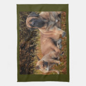 Linge De Cuisine French Bulldog et amitié Mastiff (Vertical)