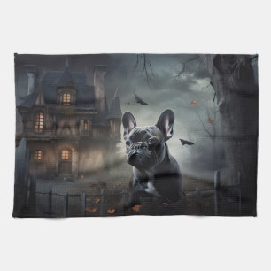 Linge De Cuisine French Bulldog Halloween Épouvantable