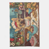 Linge De Cuisine French Bulldog Holiday Baking : Noël festif (Vertical)