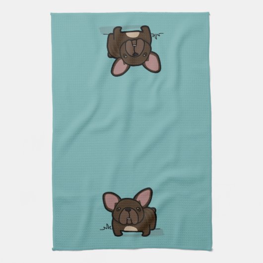 Linge De Cuisine Frenchie Brindle (Vertical)