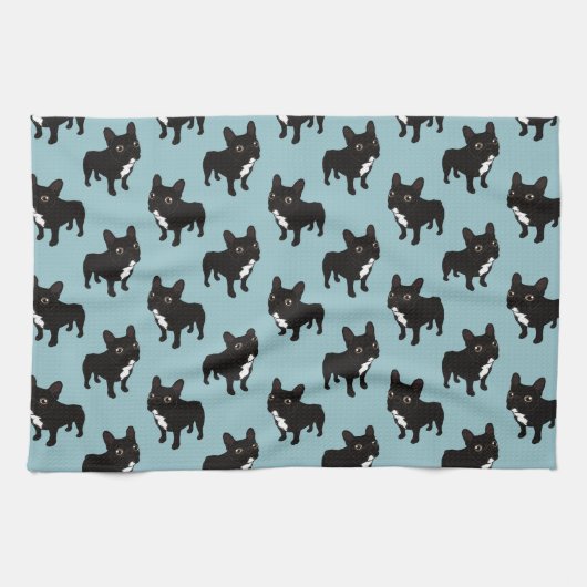 Linge De Cuisine Frenchie Brindle aime faire une promenade (Horizontal)