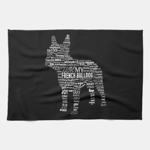 Linge De Cuisine Frenchie Gift J'aime mon chien taureau français
