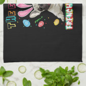 Linge De Cuisine Frenchie Gift| Le Bunny de Pâques (Plié)